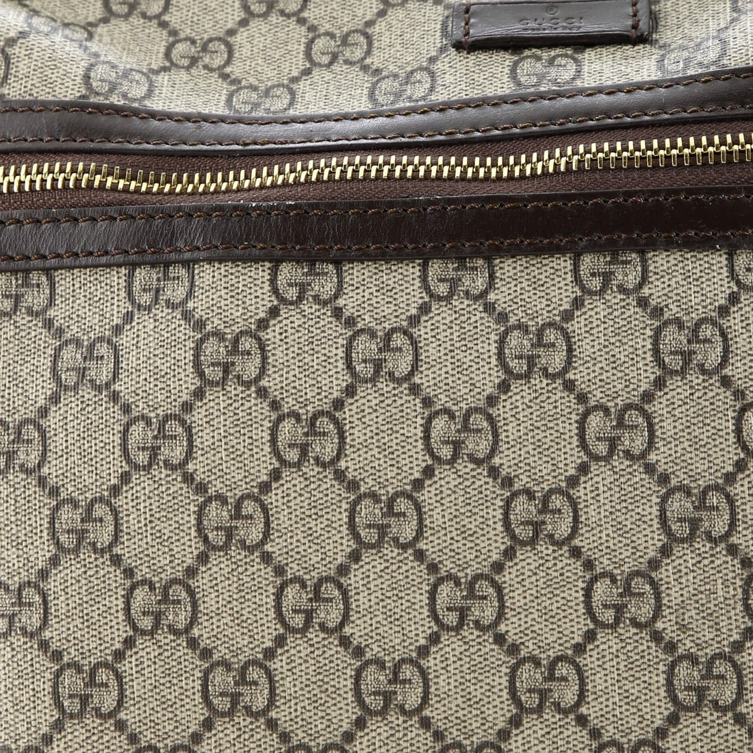 Large Gucci Front Zip Camera Bag GG Coated Canvas - 7