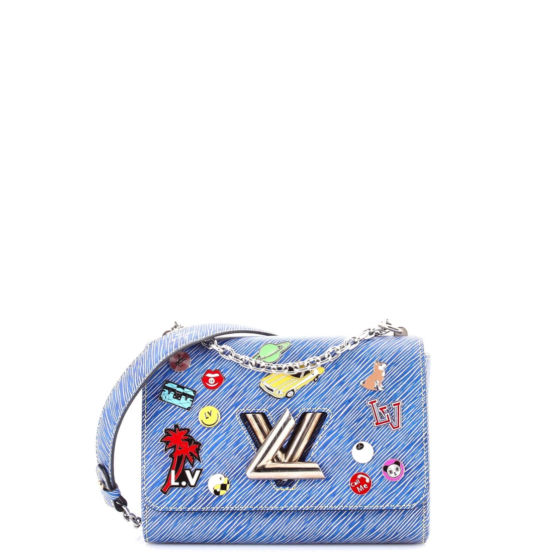 MM Louis Vuitton Twist Handbag Limited Edition Pin Embellished Epi Leather: MM Louis Vuitton Twist Handbag Limited Edition Pin Embellished Epi Leather This listing features MM Louis Vuitton Twist Handbag Limited Edition Pin Embellished Epi Leather. Item specifics are