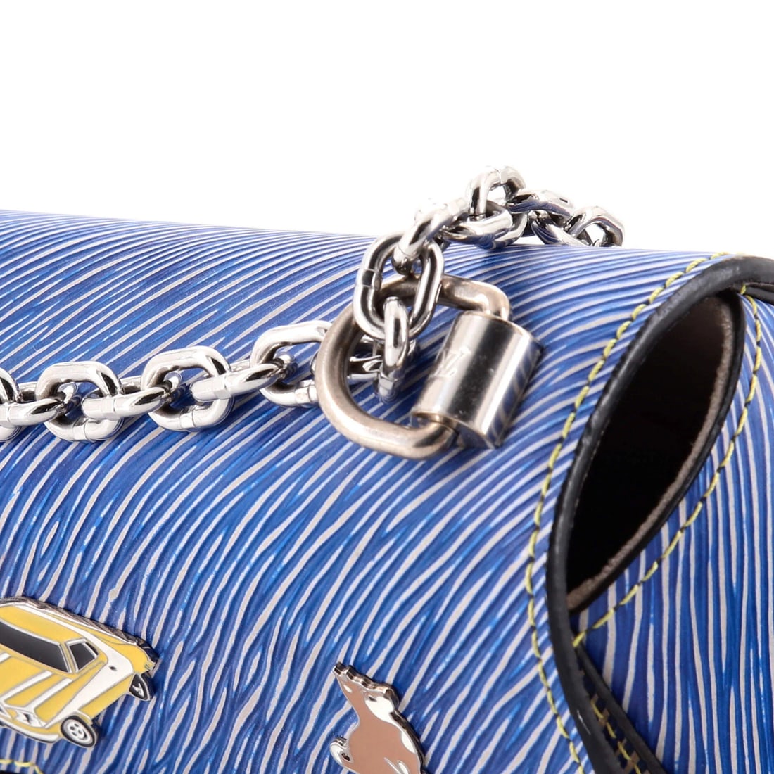 MM Louis Vuitton Twist Handbag Limited Edition Pin Embellished Epi Leather - 7