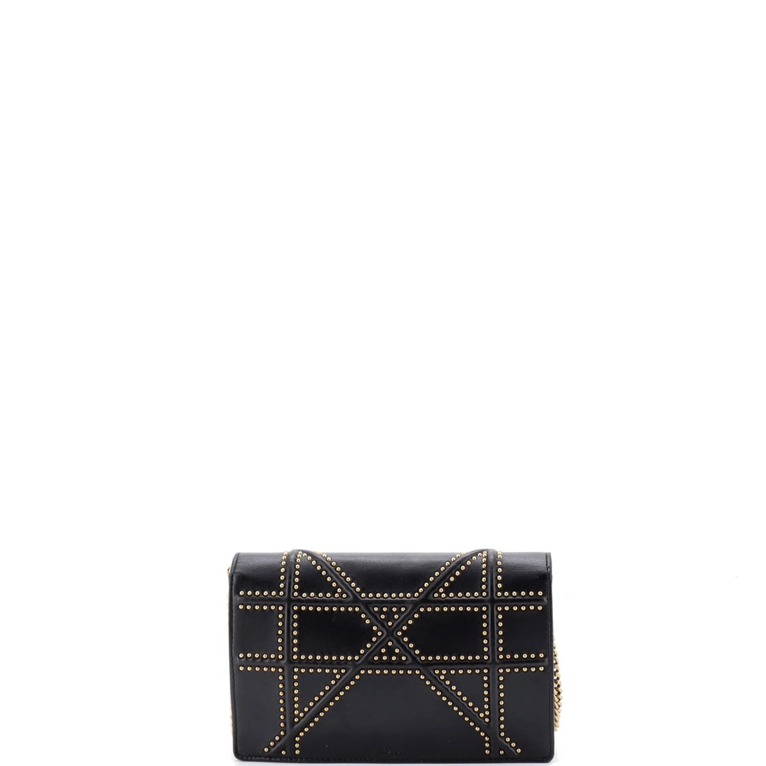 Leather Christian Dior Diorama Wallet on Chain Studded - 3