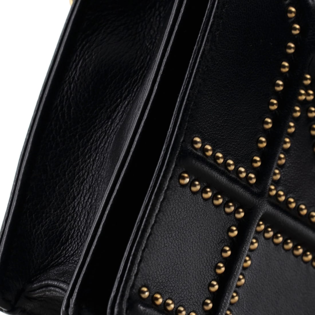 Leather Christian Dior Diorama Wallet on Chain Studded - 6
