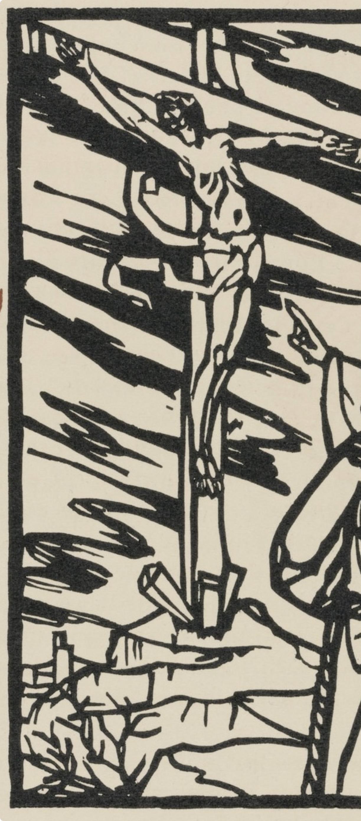 Woodcut - mile Bernard - Composition (Morane - No. 100) - Les Petites Fleurs de St. Franoise - 3