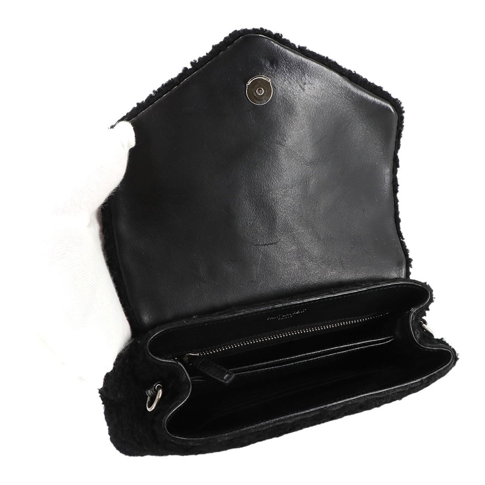 Leather Saint Laurent Shoulder Bag - 6