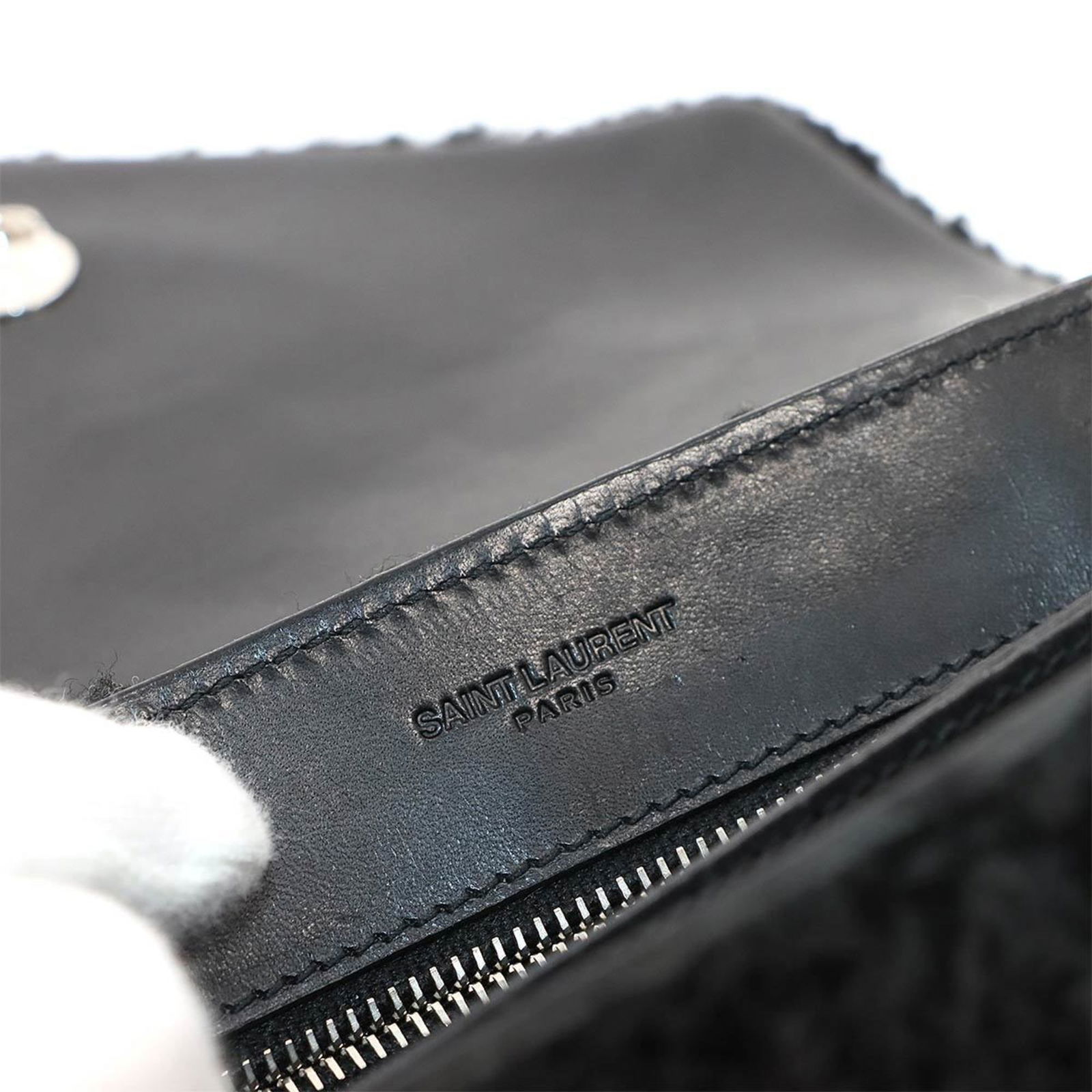 Leather Saint Laurent Shoulder Bag - 8