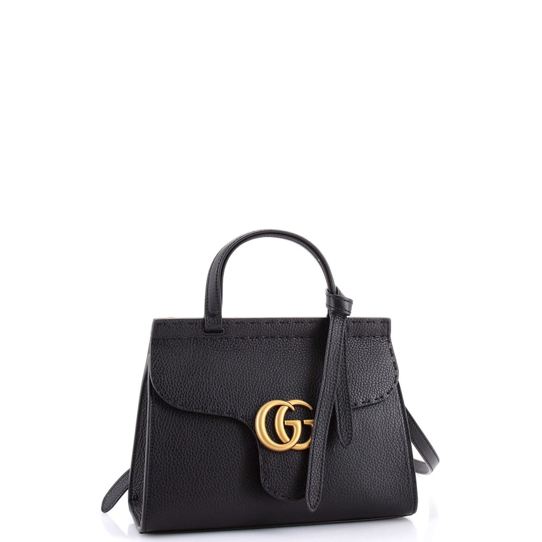 Mini Gucci GG Marmont Top Handle Bag Leather - 2