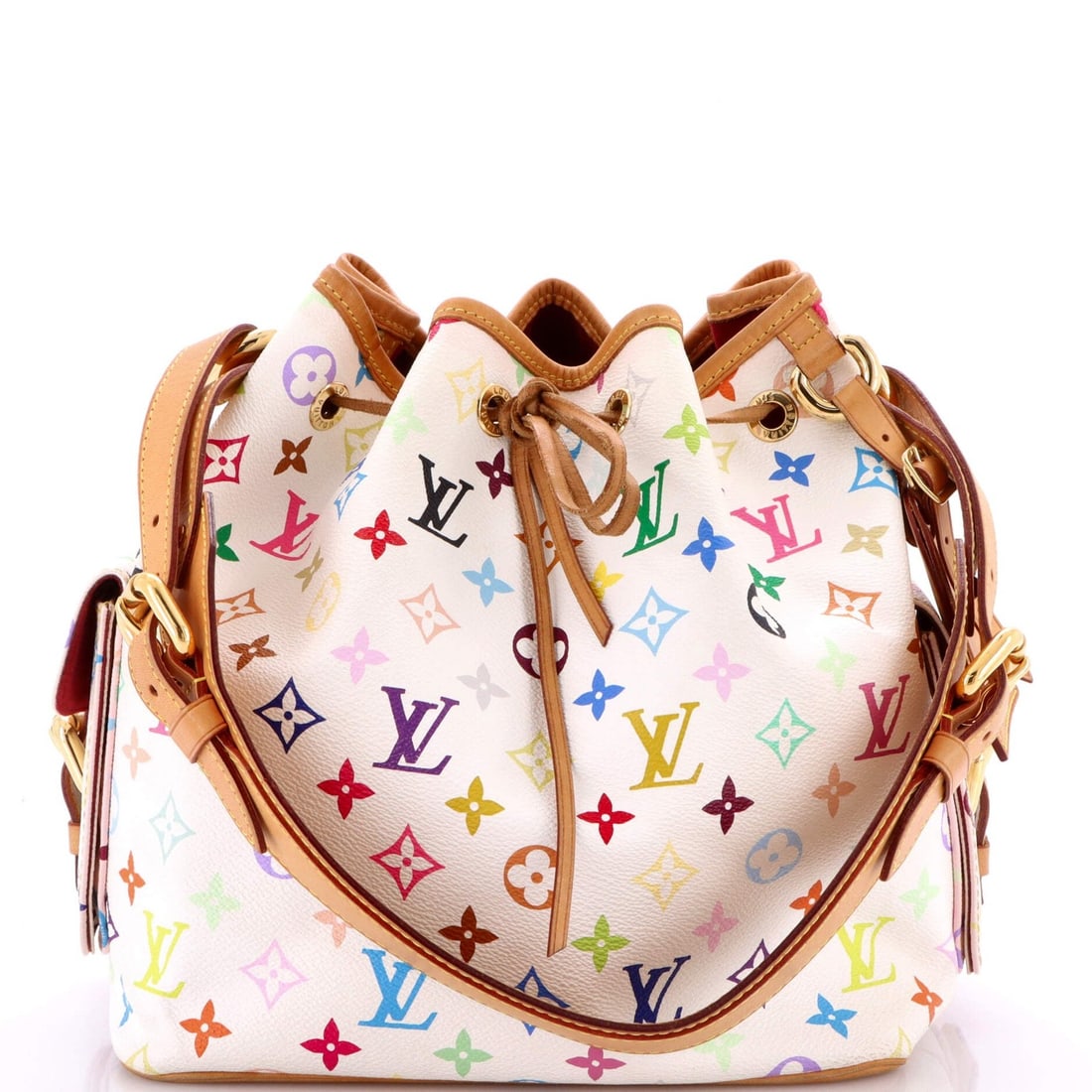 Multicolor Louis Vuitton Petit Noe Handbag Monogram (1 of 5)