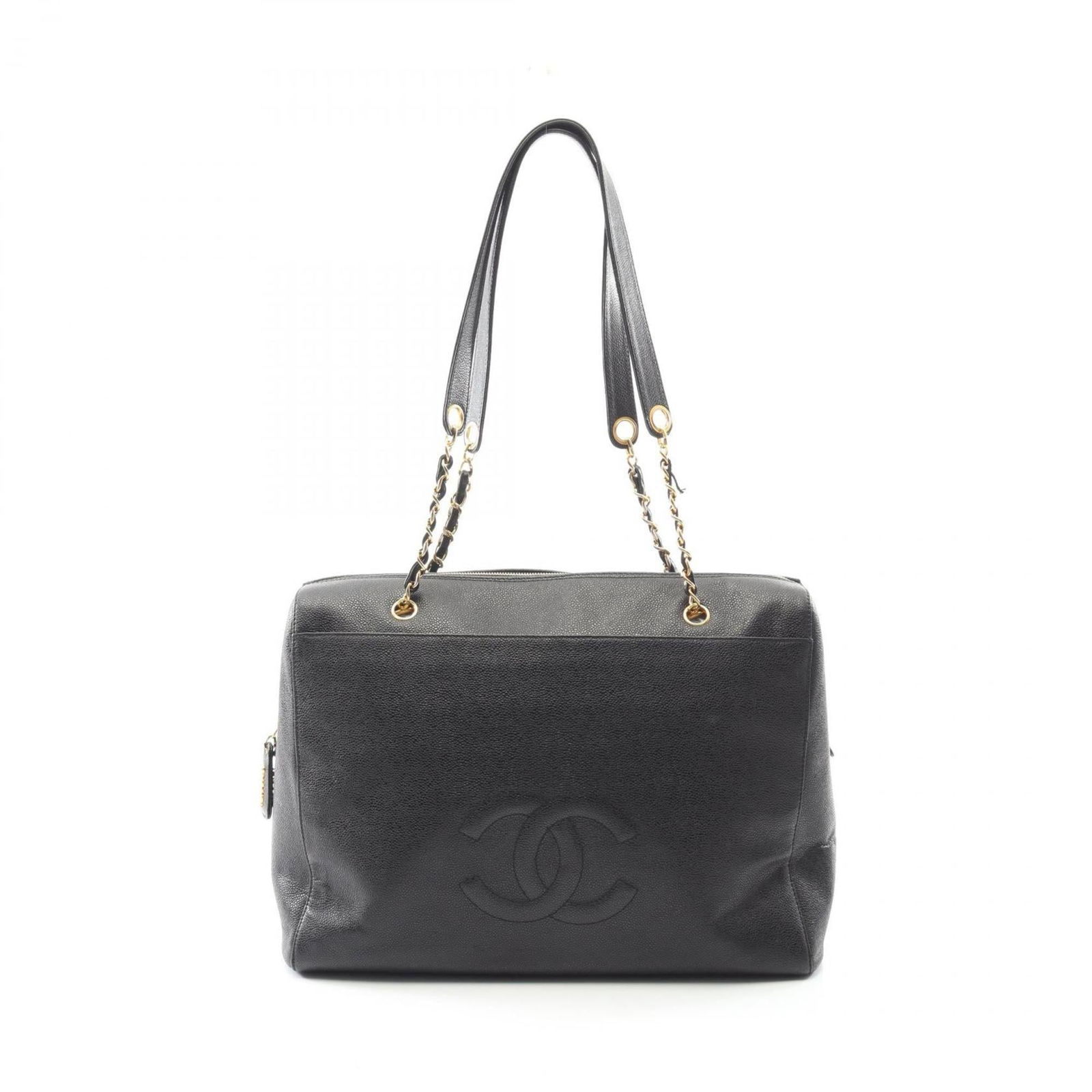 Leather Chanel Tote Bag: Leather Chanel Tote Bag This listing features Leather Chanel Tote Bag. Item specifics are provided below. Item Specifics: Brand: Chanel Type: Tote Bag Material: Leather Color: Black Hardware Color: Go