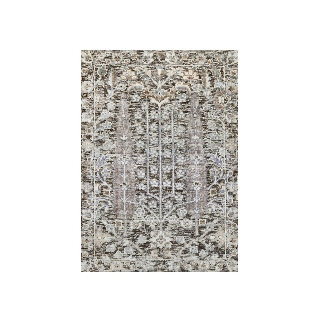 Rug 2'x3' Falcon Gray Silk and Wool Hand Knotted Willow Cypress Tree Mat: Rug 2'x3' Falcon Gray Silk and Wool Hand Knotted Willow Cypress Tree Mat This listing features Rug 2'x3' Falcon Gray Silk and Wool Hand Knotted Willow Cypress Tree Mat. Item specifics are provided bel