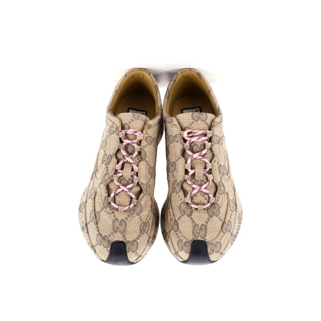 Leather Gucci Women's Run Sneakers Monogram Print - 2