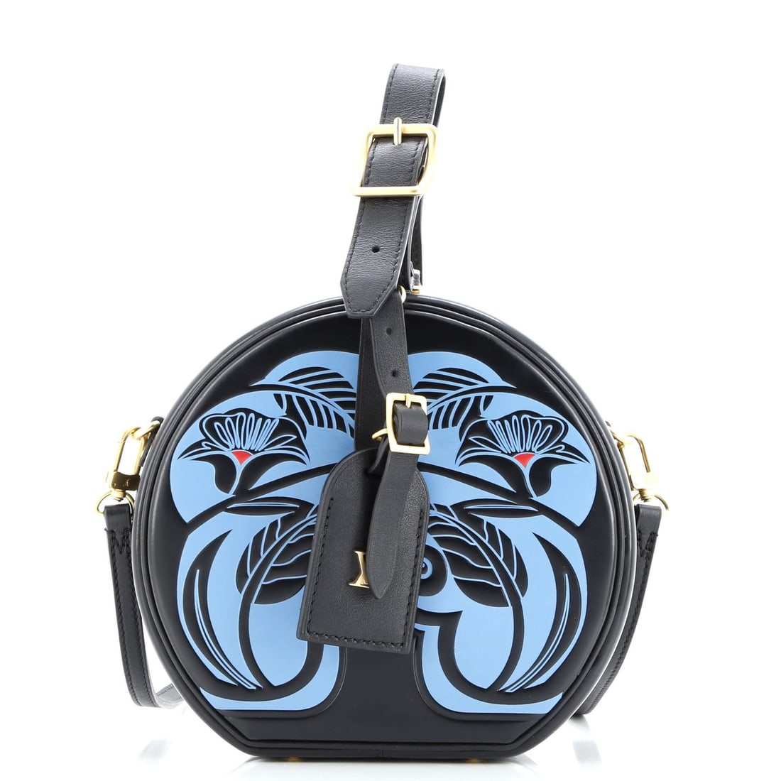 Calfskin Louis Vuitton Petite Boite Chapeau Bag Anachro Bleu Printed: Calfskin Louis Vuitton Petite Boite Chapeau Bag Anachro Bleu Printed This listing features Calfskin Louis Vuitton Petite Boite Chapeau Bag Anachro Bleu Printed. Item specifics are provided below. 