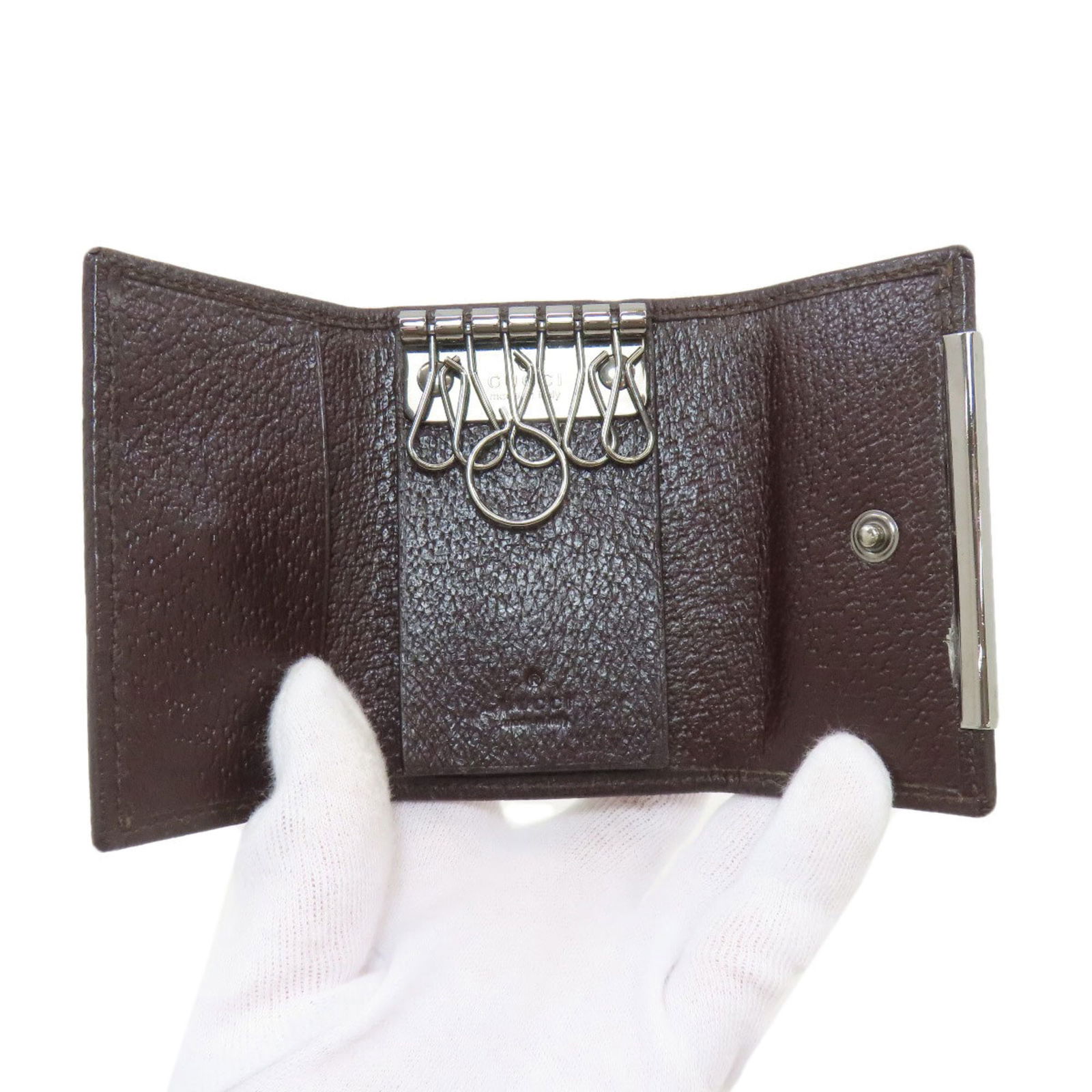 Canvas Gucci Keycase - 4