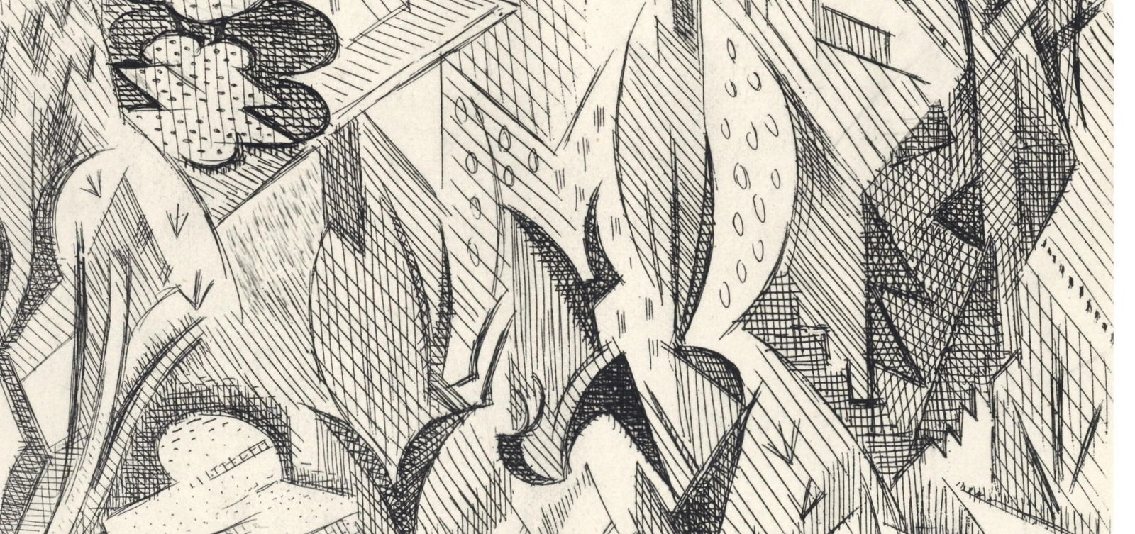 Etching - Andr Lhote - Composition - Alternance - 3