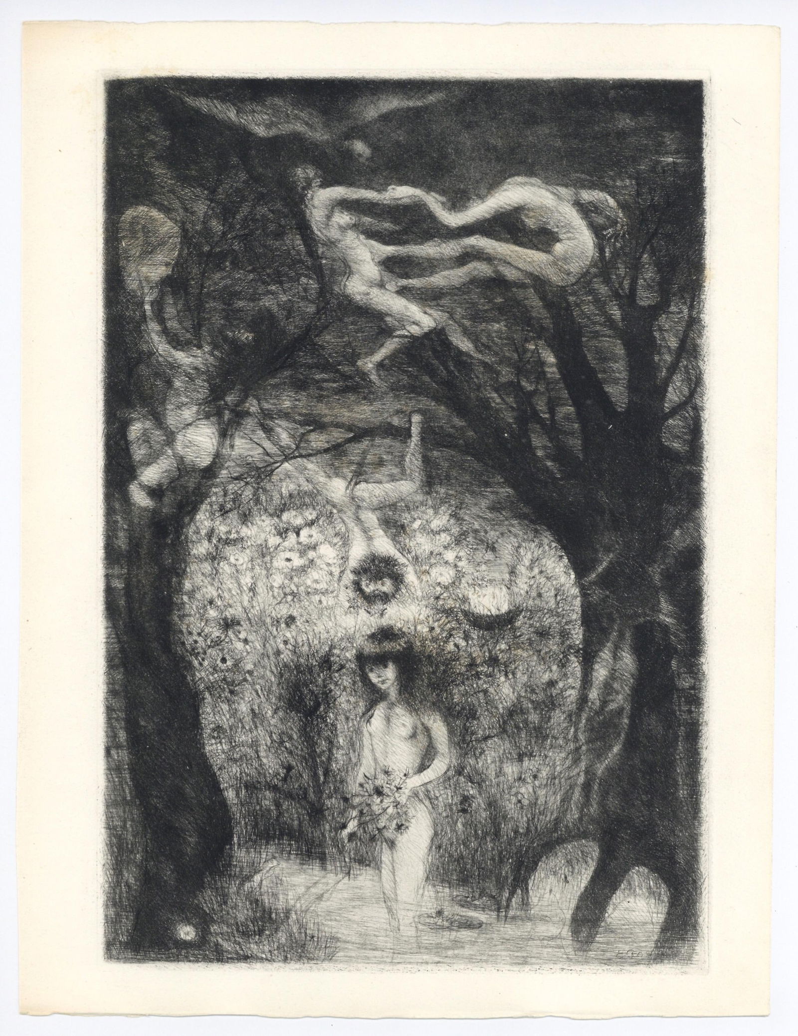 Etching - douard Goerg - Composition - Alternance - 7