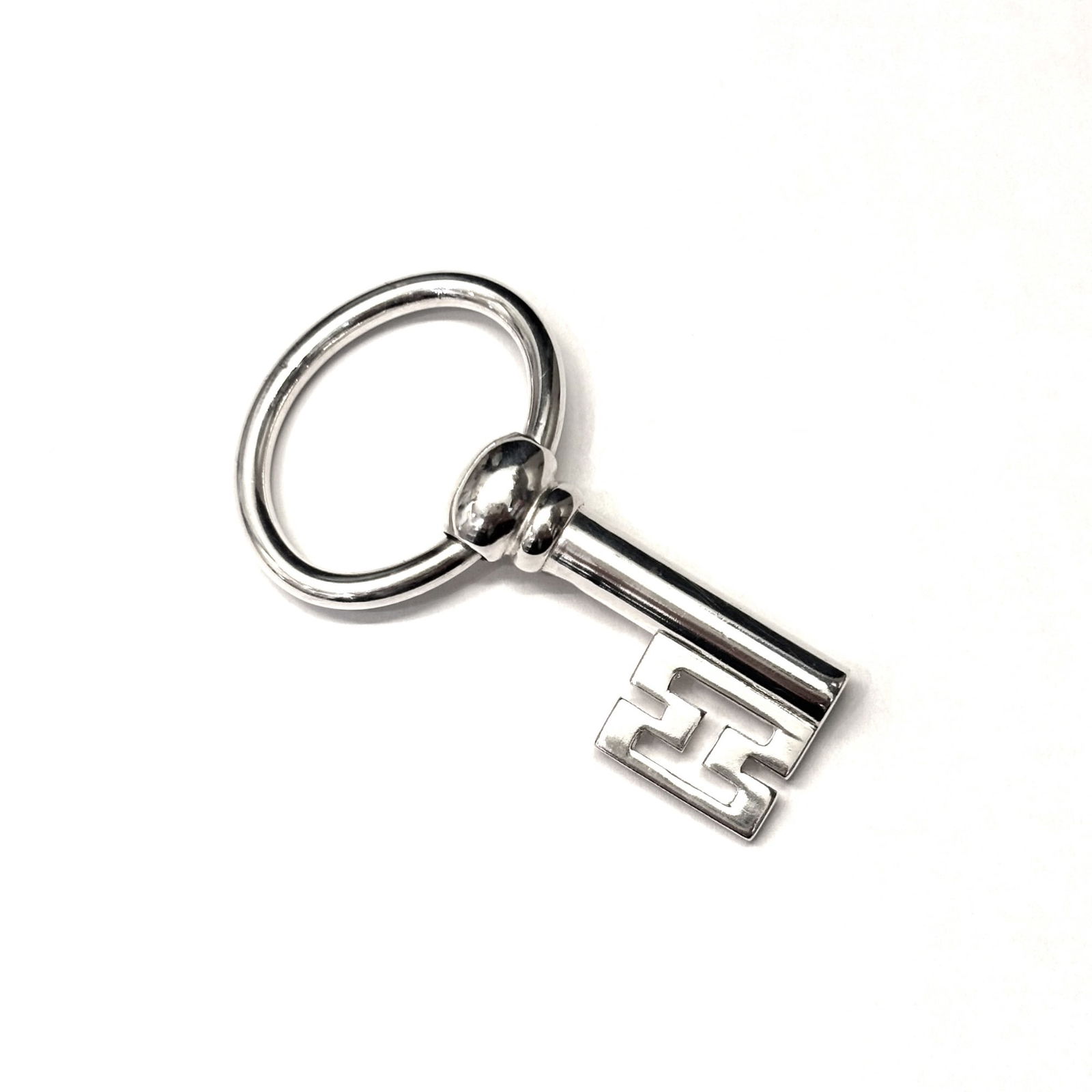 925 Hermes Keyring Silver - 2
