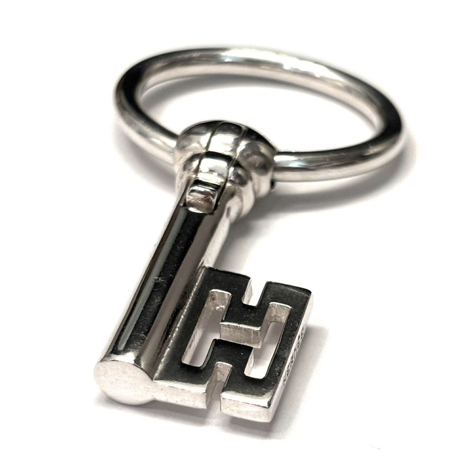 925 Hermes Keyring Silver - 3