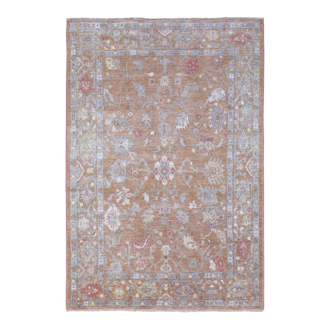 Rug 6'1"x8'10" Honey Brown Angora Oushak Hand Knotted 100% Afghan Wool: Rug 6'1"x8'10" Honey Brown Angora Oushak Hand Knotted 100% Afghan Wool This listing features Rug 6'1"x8'10" Honey Brown Angora Oushak Hand Knotted 100% Afghan Wool. Item specifics are provided below.
