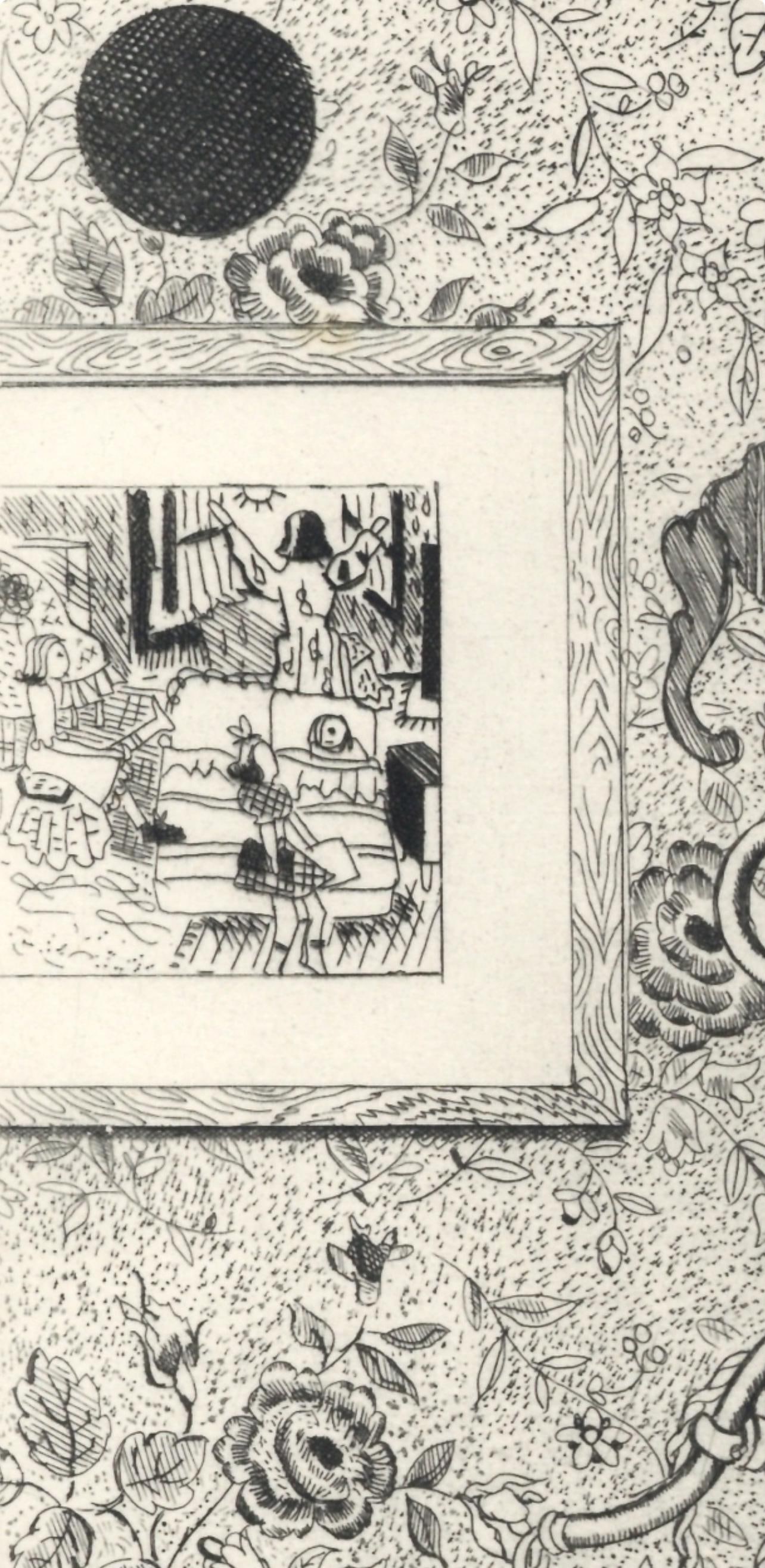 Etching - Jacques Maret - Composition - Alternance - 6