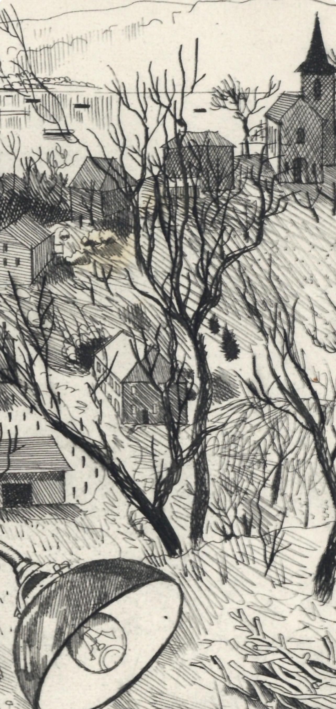 Etching - Jacques Maret - Composition - Alternance - 7