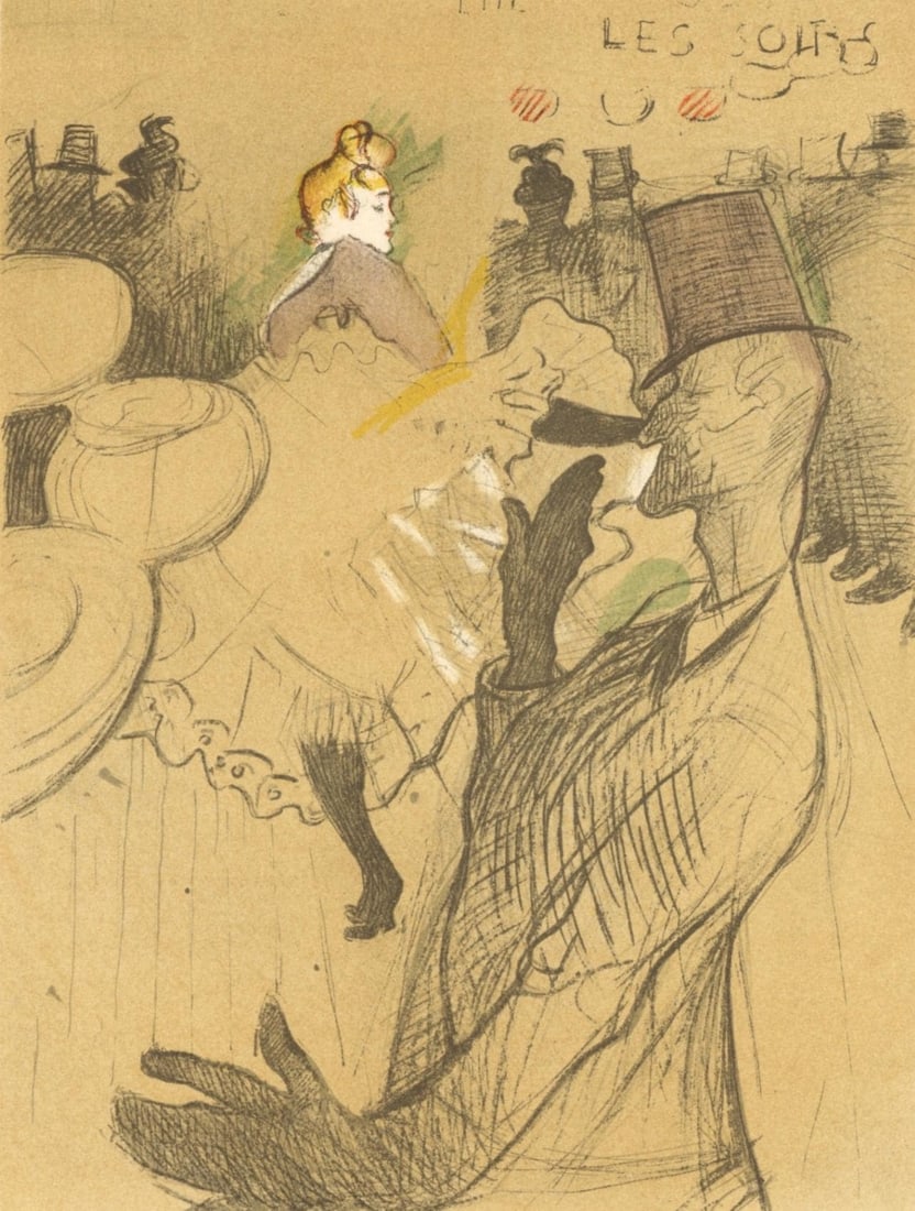 Lithograph - Henri de Toulouse-Lautrec - Les Soirs - Les Affiches De Toulouse-Lautrec (1 of 7)