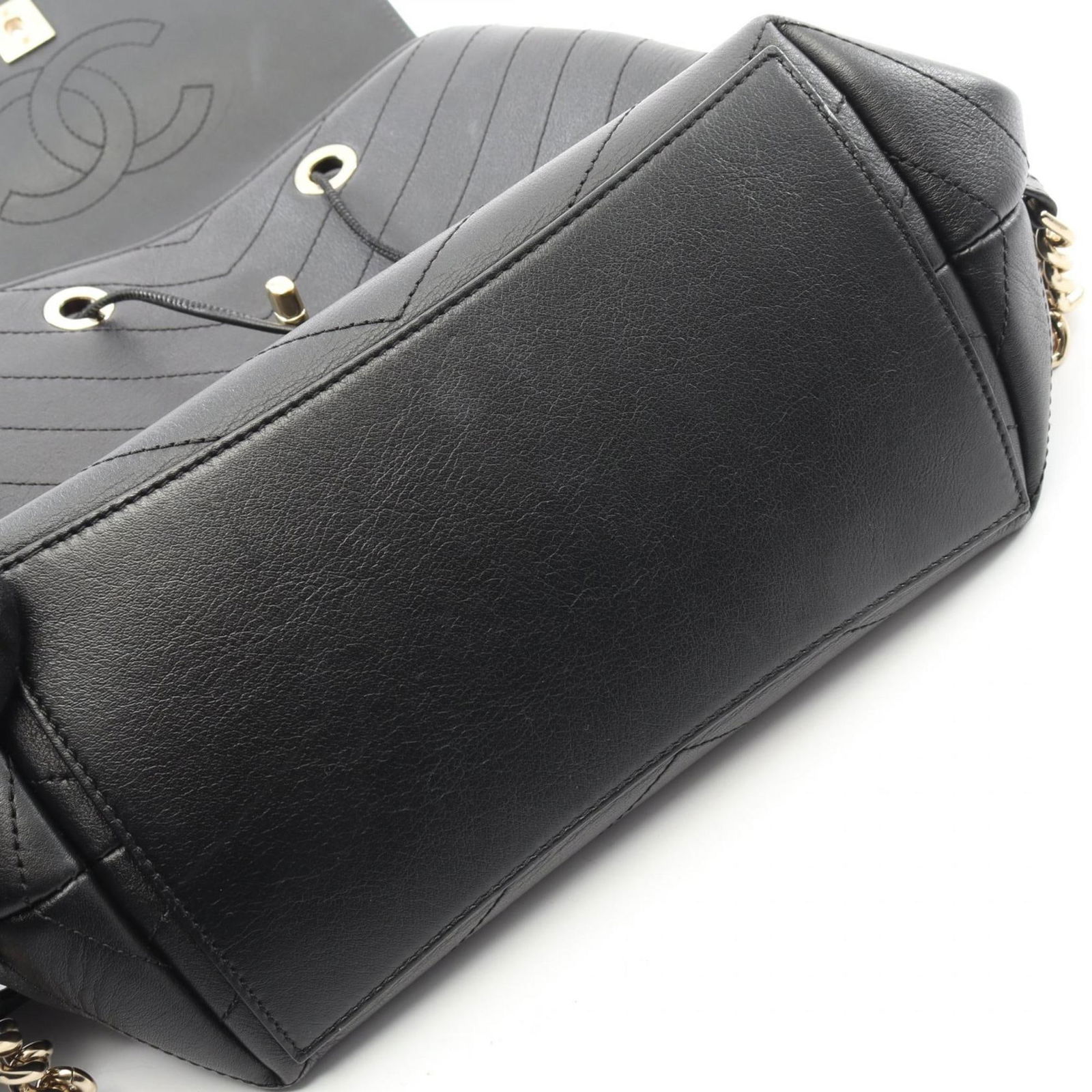 Leather Chanel Backpack - 8