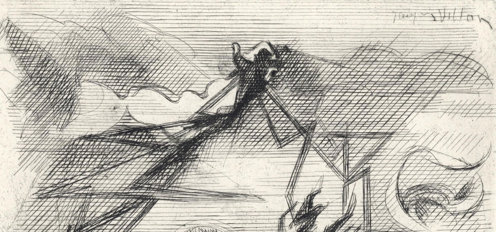 Etching - Jacques Villon - Composition - Alternance - 2