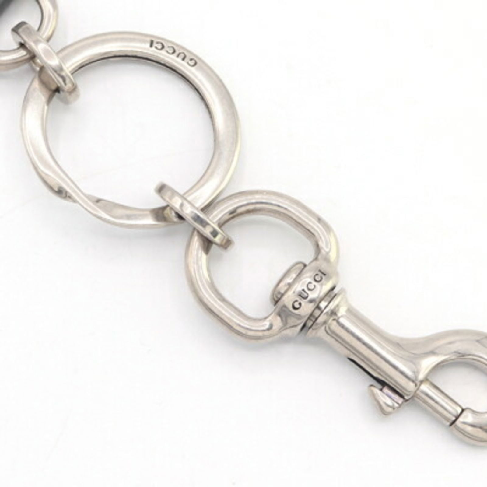 Leather Gucci Keyring - 3