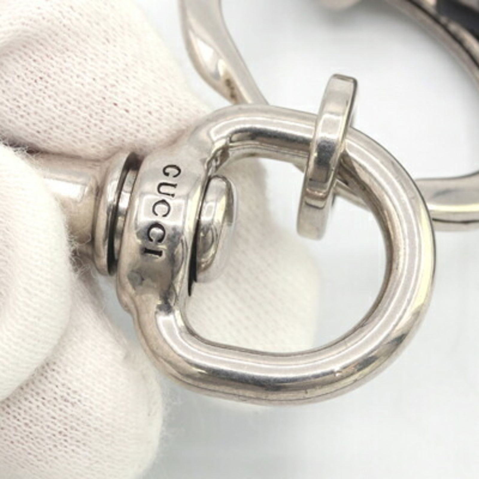 Leather Gucci Keyring - 4