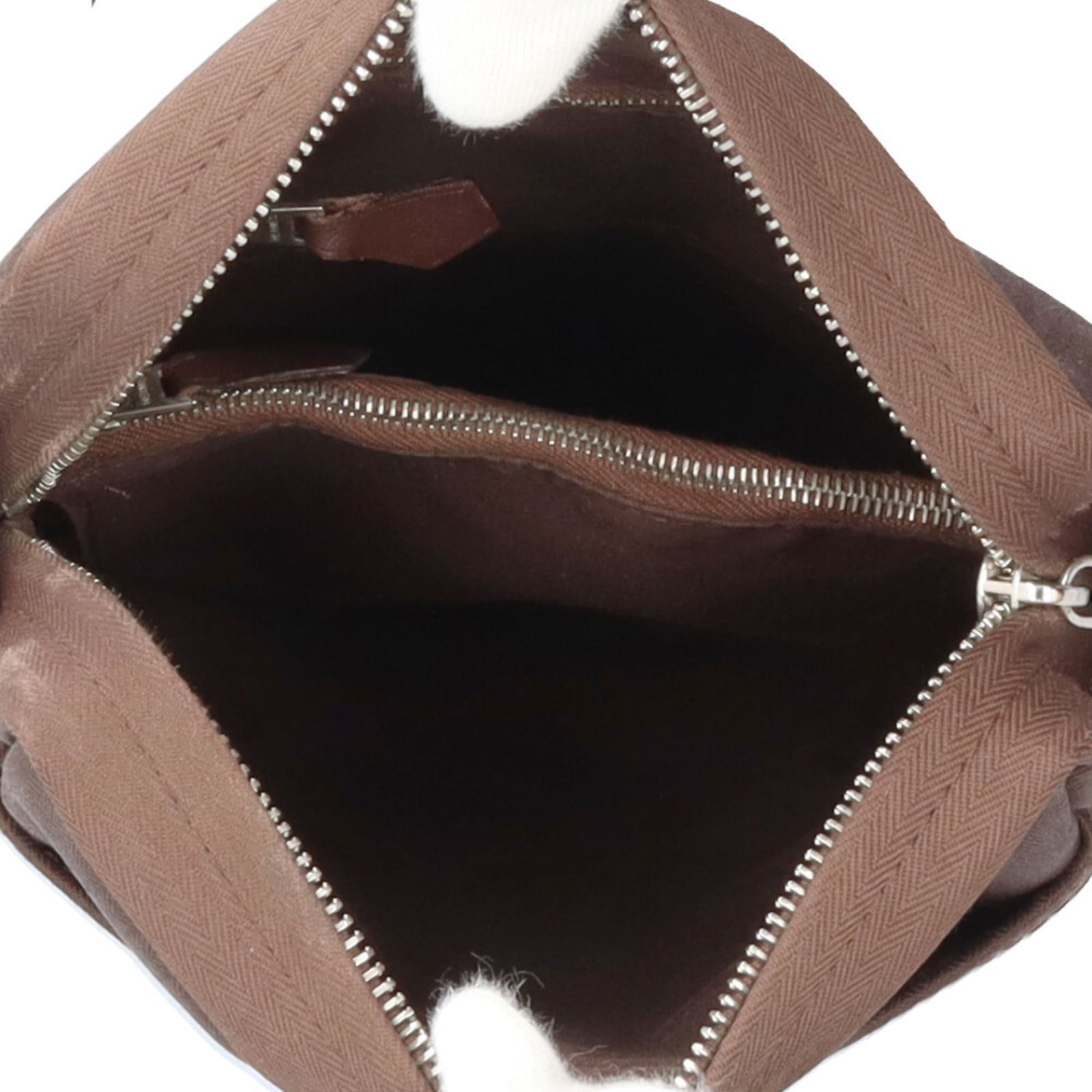 Leather - Hermes Shoulder Bag Toile Chevron - 6