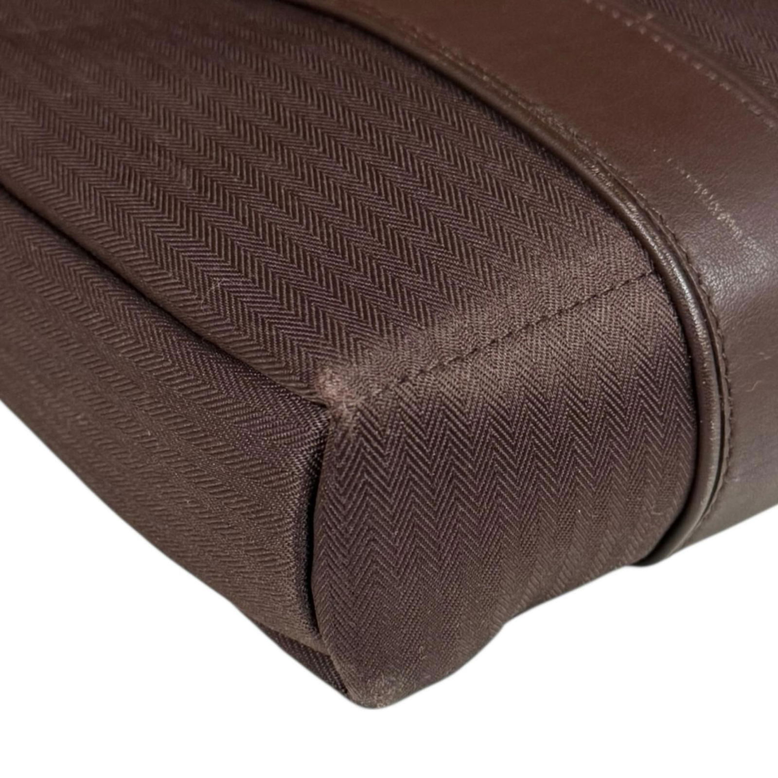 Leather - Hermes Shoulder Bag Toile Chevron - 7