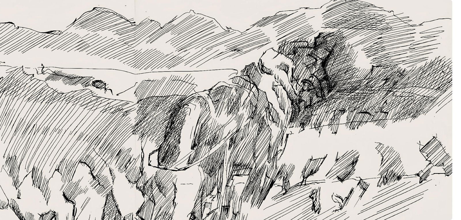 Etching - Jacques Villon - Composition (Ginestet/ Pouillon 42-64) - Hsiode - Les Travaux et les - 2