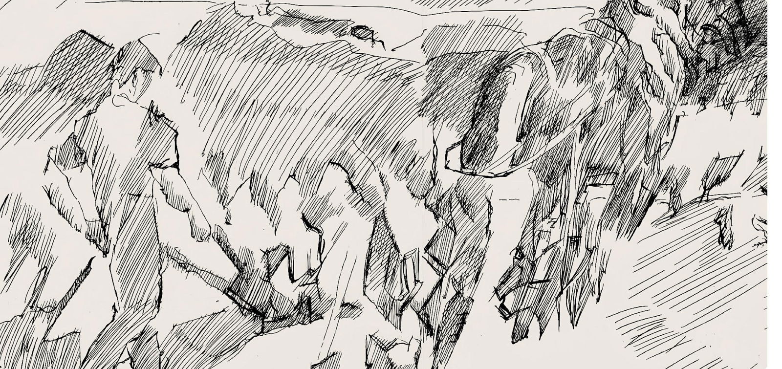 Etching - Jacques Villon - Composition (Ginestet/ Pouillon 42-64) - Hsiode - Les Travaux et les - 3