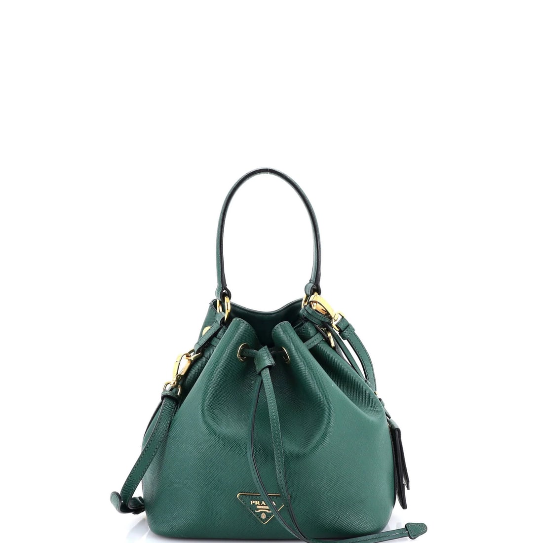 Small Prada Top Handle Bucket Bag Saffiano Leather (1 of 8)
