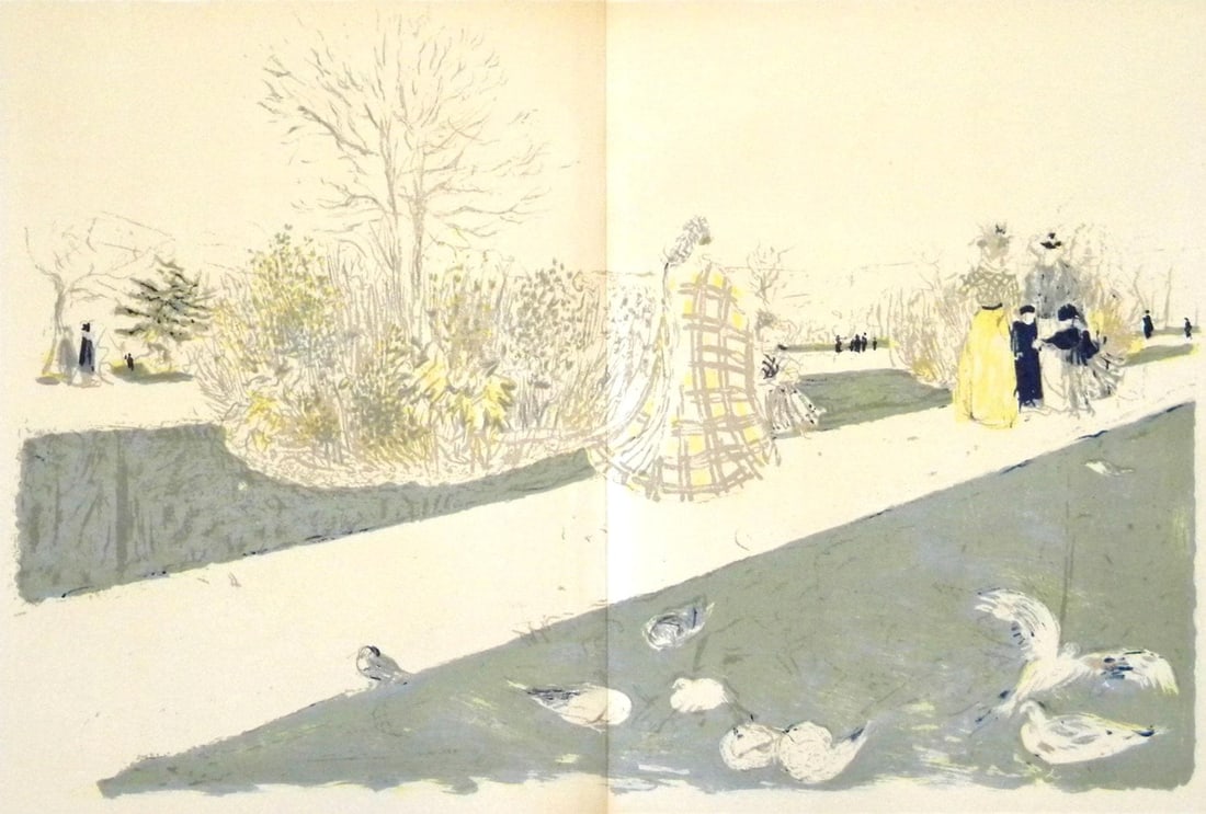 Lithograph - douard Vuillard - Le Jardin des Tuileries - L'uvre grav de Vuillard (1 of 7)