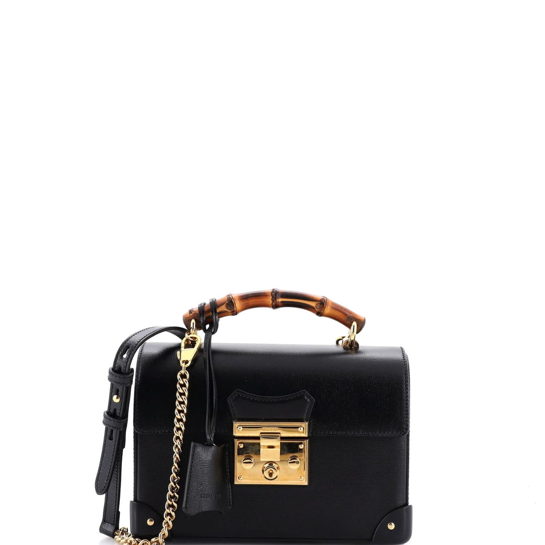 Small Gucci Padlock Bamboo Shoulder Bag Leather: Small Gucci Padlock Bamboo Shoulder Bag Leather This listing features Small Gucci Padlock Bamboo Shoulder Bag Leather. Item specifics are provided below. Item Specifics: Brand: Gucci Exterior