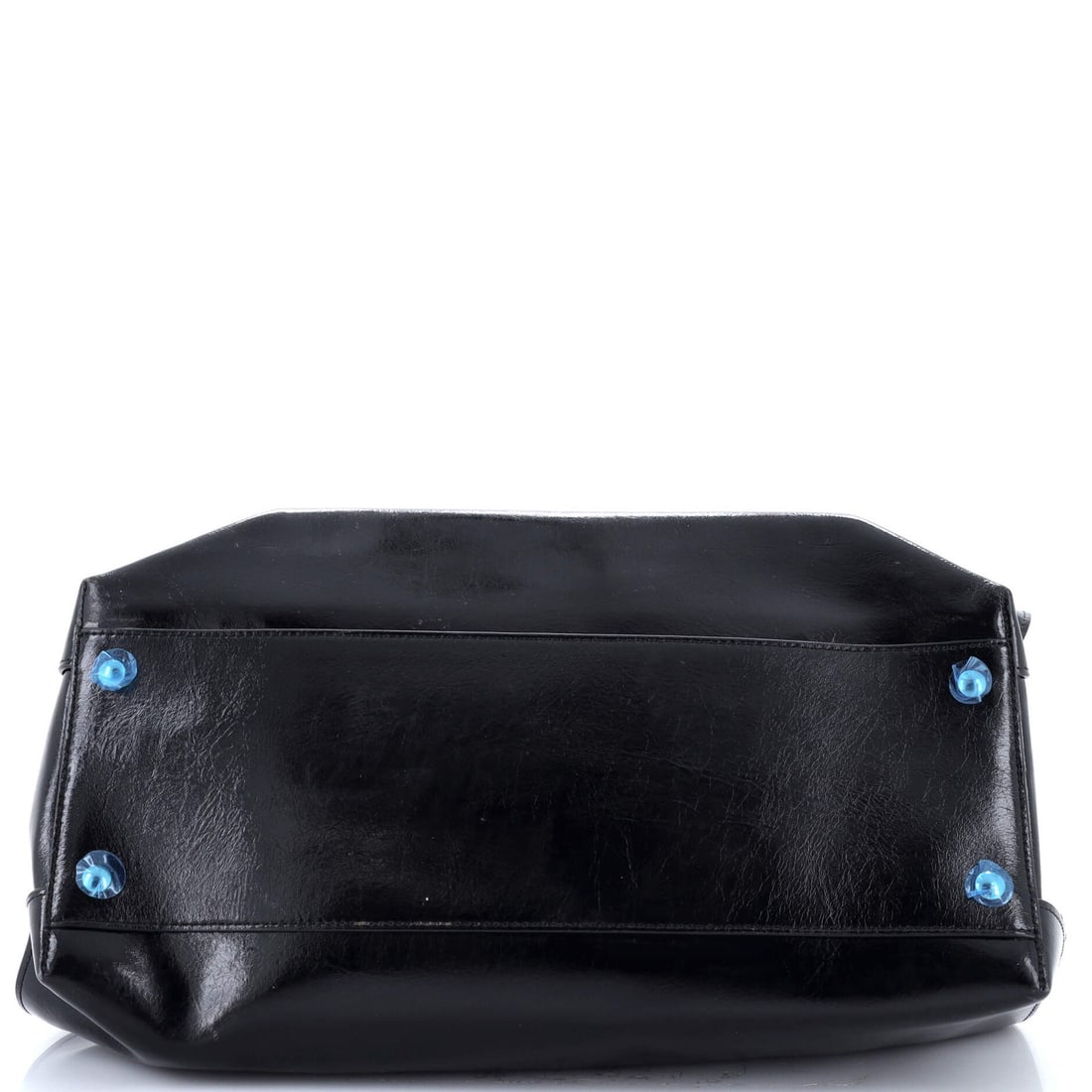 Large Burberry Banner NM Tote Patent - 4