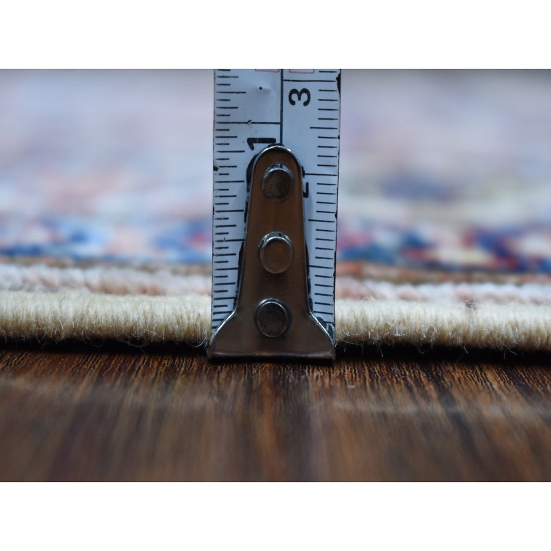 Rug 2'7"x9'8" Super Kazak Light Brown Pure Wool Hand Knotted Runner - 5