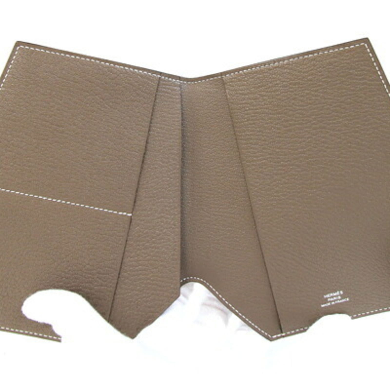 Leather Hermes Wallet (Bi-Fold) Chevre Myzore - 3