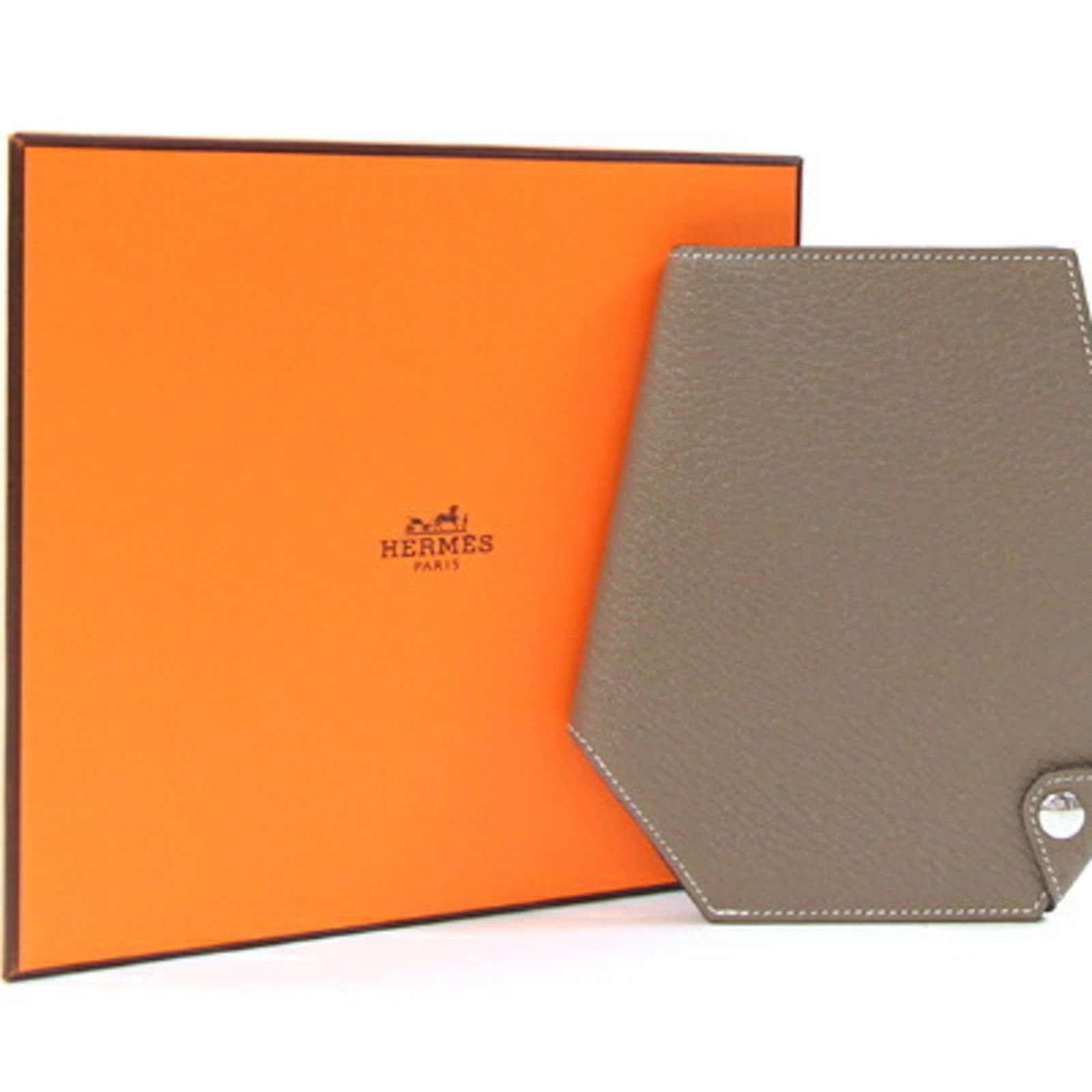 Leather Hermes Wallet (Bi-Fold) Chevre Myzore - 5
