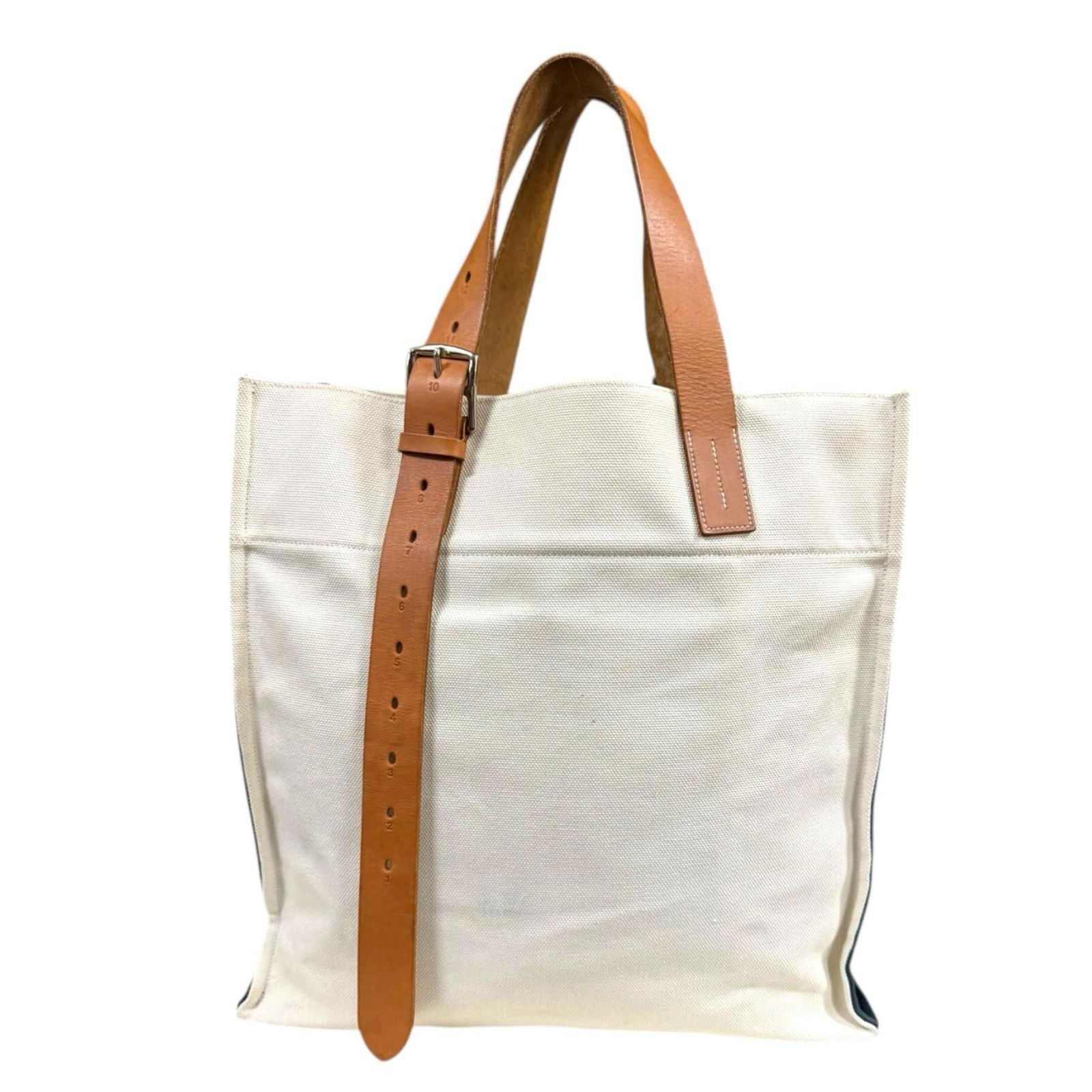 Canvas Hermes Shoulder Bag - 3