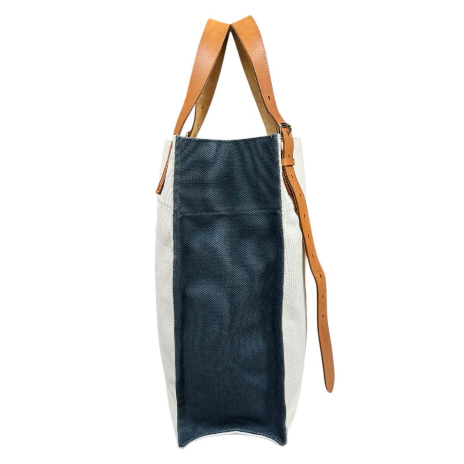 Canvas Hermes Shoulder Bag - 4
