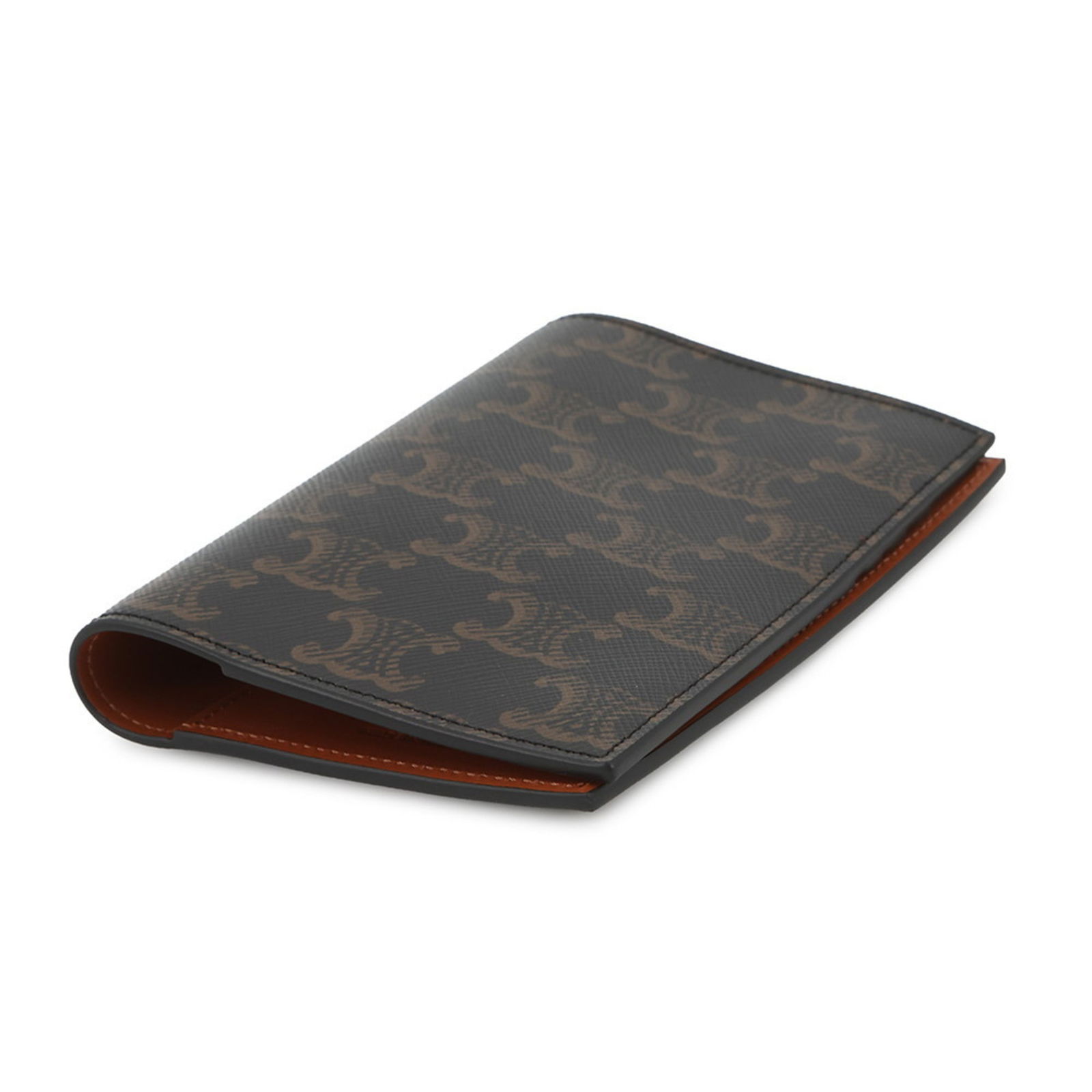 4M3432AK1.04BT - Celine Triomphe Passport Cover in PVC and Leather - 2