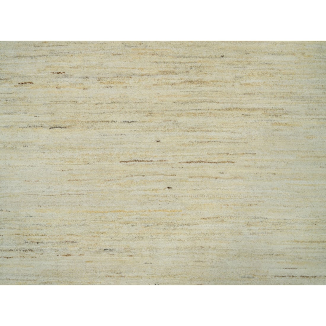 Rug 6'x9' White Wool Hand Knotted Lori Buft Thick and Plush Plain Design - 8