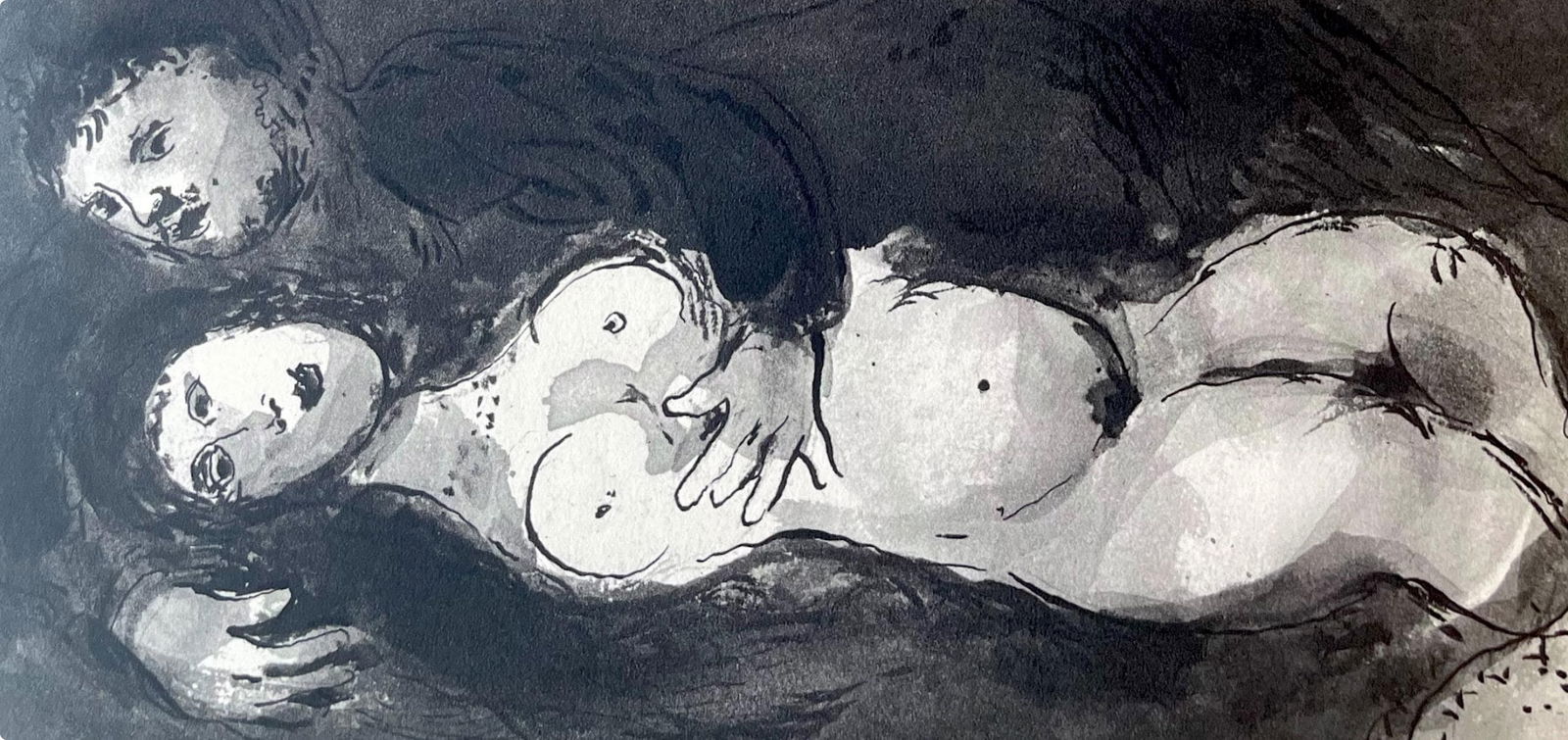 Lithograph - Marc Chagall - Composition - Contes de Boccace - Verve: Revue Artistique et Littraire - 2