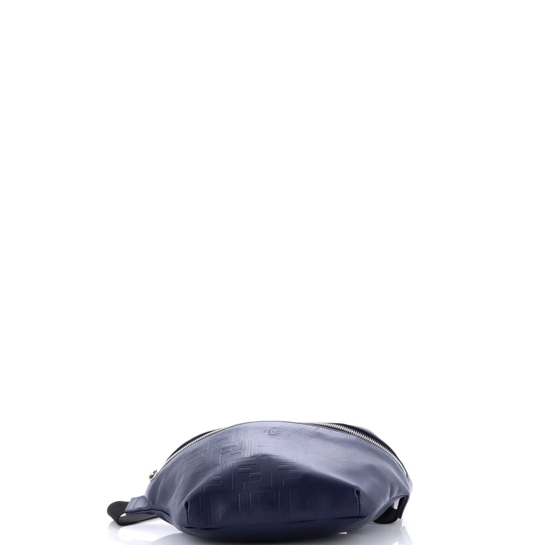 Leather Fendi Zip Waist Bag Zucca Embossed - 4