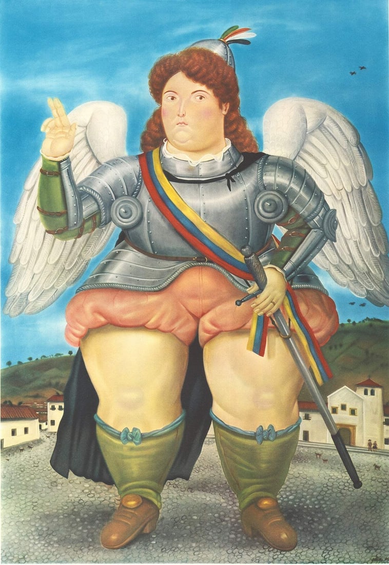 1990 FERNANDO BOTERO Mozart '91 Salzburg 39.25" x 27.5" Lithograph - 2