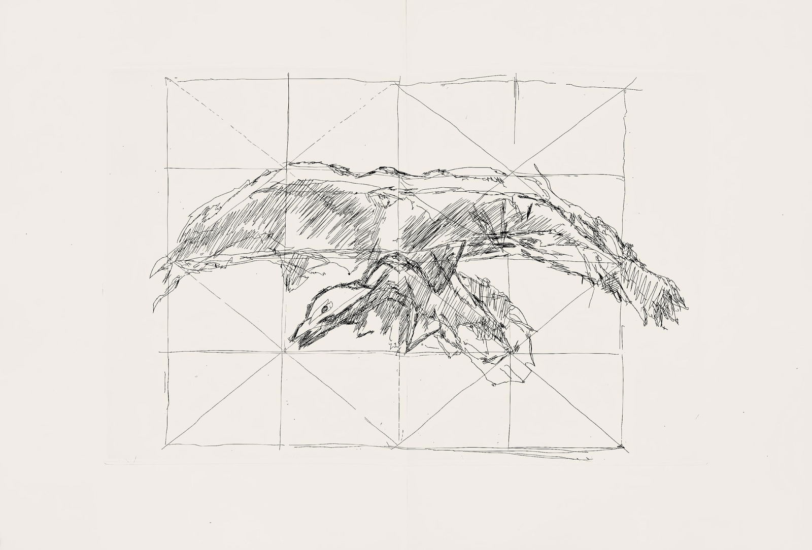 Etching - Jacques Villon - Composition (Ginestet/ Pouillon 42-64) - Hsiode - Les Travaux et les - 4