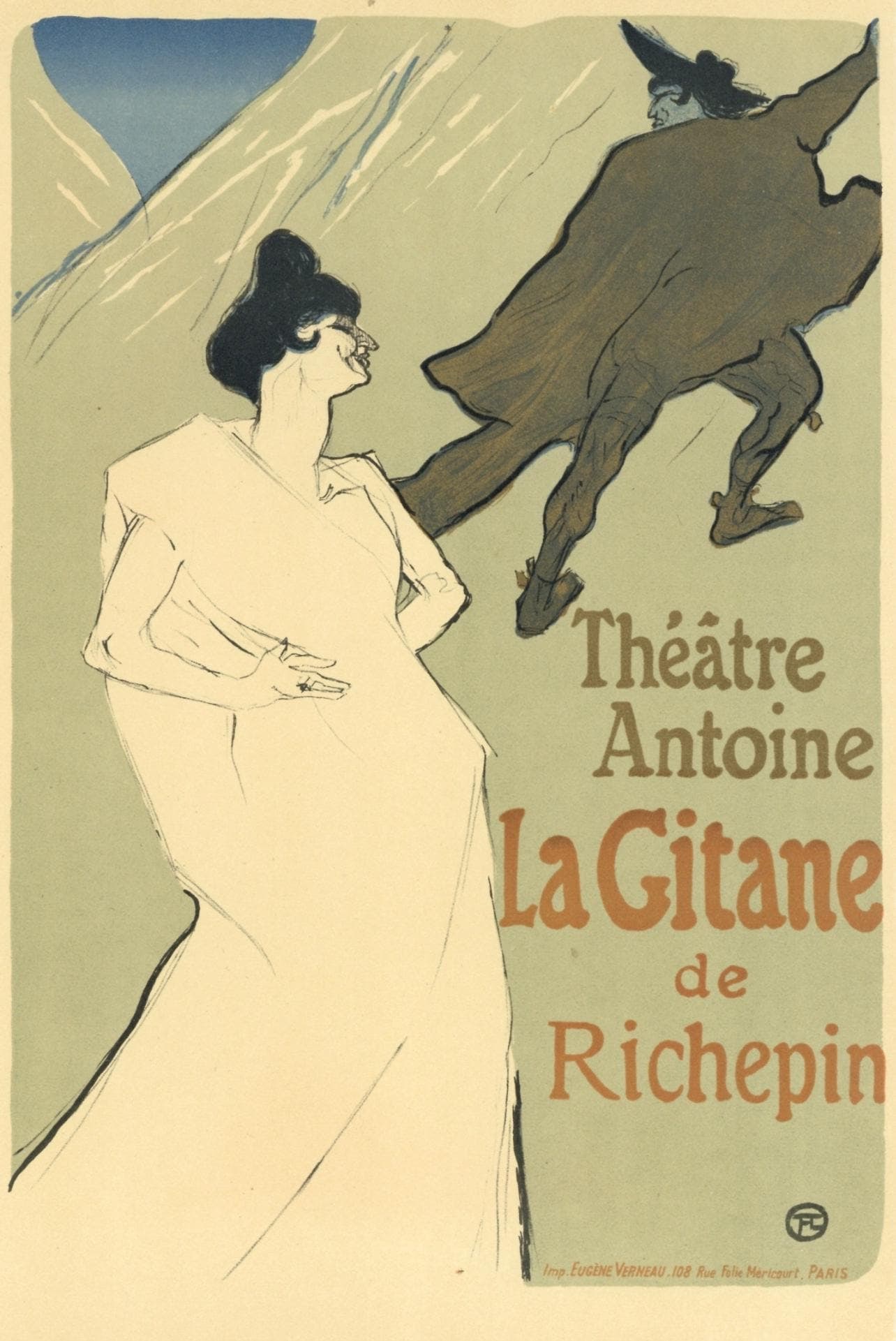 Lithograph - Henri de Toulouse-Lautrec - La Gitane - Les Affiches De Toulouse-Lautrec (1 of 7)