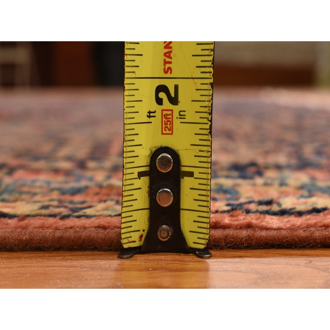 Rug 10'x13'4" Red Antique Zoroastrian Saroogh Worn Down Wool Hand Knotted - 10