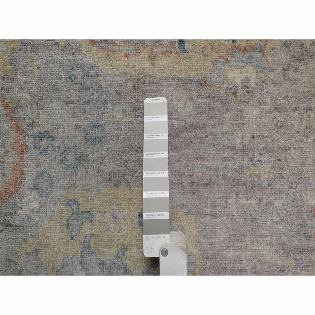 Rug 2'x3'1" Beige Broken Pattern with Oushak Design Hand Knotted Mat Wool - 4