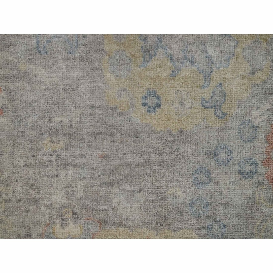 Rug 2'x3'1" Beige Broken Pattern with Oushak Design Hand Knotted Mat Wool - 5